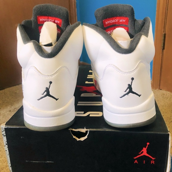 Supreme / Air Jordan 5 retro *Clean* Sz 11.5 men - Picture 8 of 10